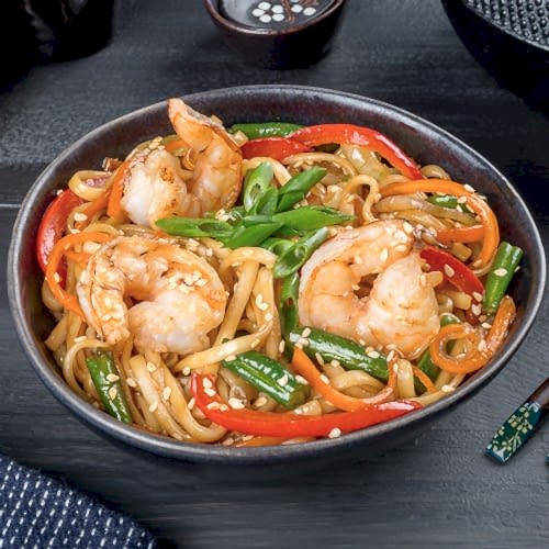 Удон с креветками