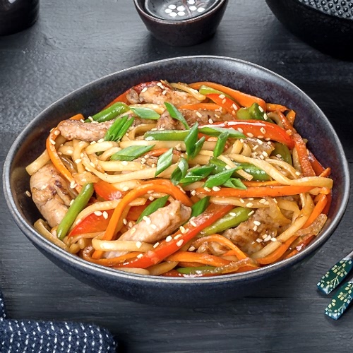 Удон с курицей