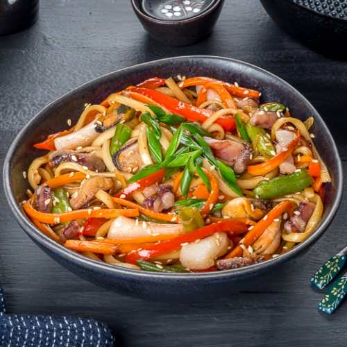 Удон с морепродуктами